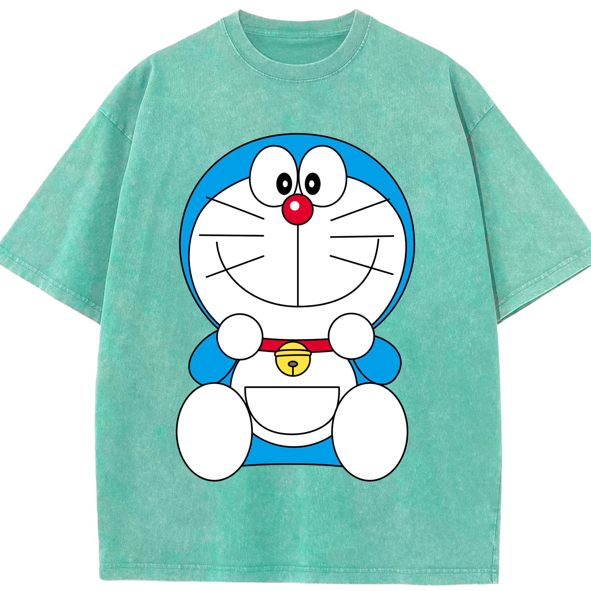 （画像用） ドラえもん Doraemon 綿100% ヴィンテージ風 半袖Tシャツ（フロントプリント）